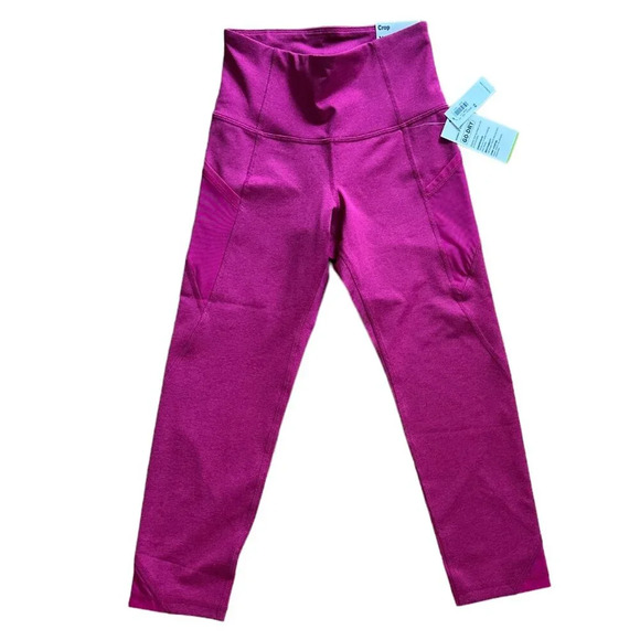 NWT OLD NAVY ACTIVE Go Dry Crop Compression Leggings with pockets- XS - Picture 1 of 8